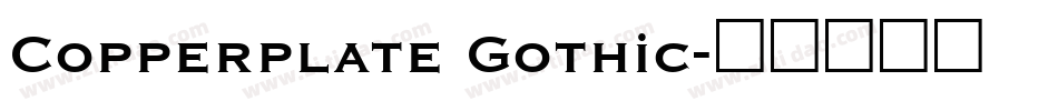 Copperplate Gothic字体转换